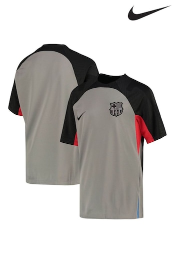 Nike Grey Barcelona Strike Short Sleeve Top Kids (D48296) | £38