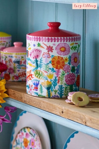 Lucy Tiffney Floral Floral Large Storage Jar (D48405) | £26