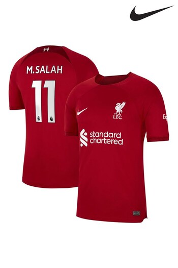 Nike Red M.Salah - 11 Liverpool FC 22/23 Stadium Home Shirt (D48483) | £85