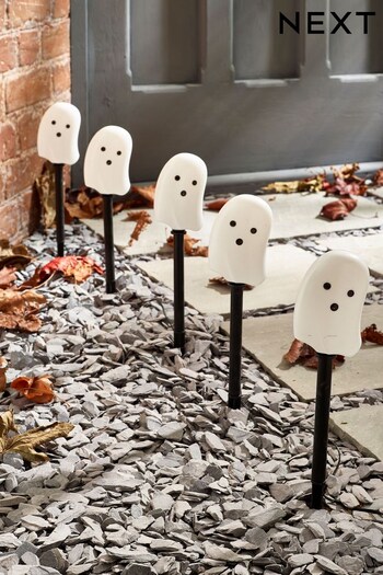 Set of 5 White Halloween Ghost Path Finders (D48556) | £18