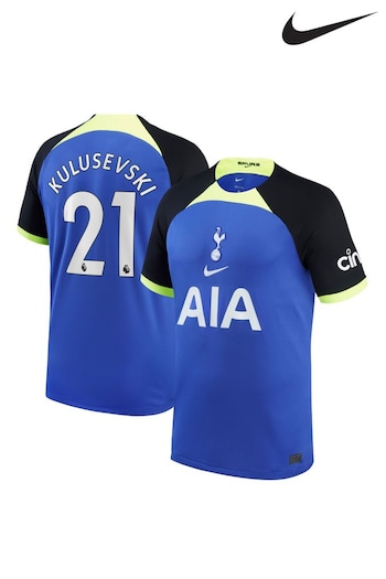 Nike Teal Blue Kulusevski - 21 Tottenham Hotpsur FC 22/23 Away Football Shirt (D48629) | £90