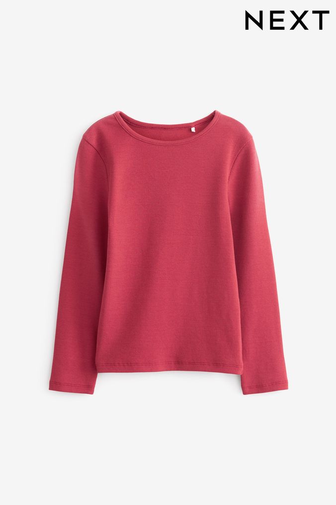 Girls red hotsell long sleeve top