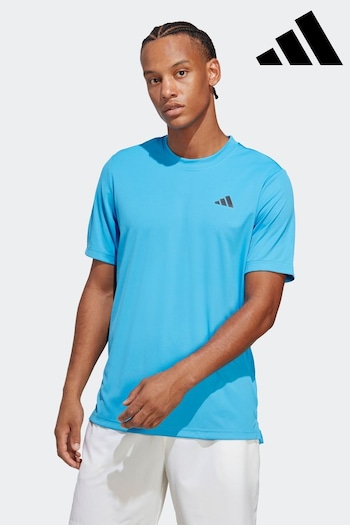 adidas Blue Performance Club Tennis T-Shirt (D49076) | £35