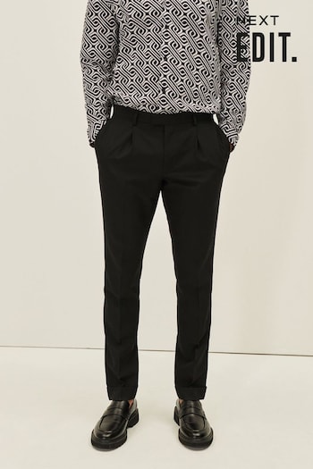 Black EDIT Slim Fit Suit Trousers (D49894) | £35
