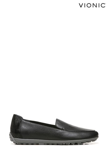 Vionic Elora Army Leather Slip On Shoes (D49995) | £120