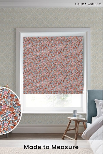 Laura Ashley Red Loveston Made to Measure Roman Blinds (D50131) | £79