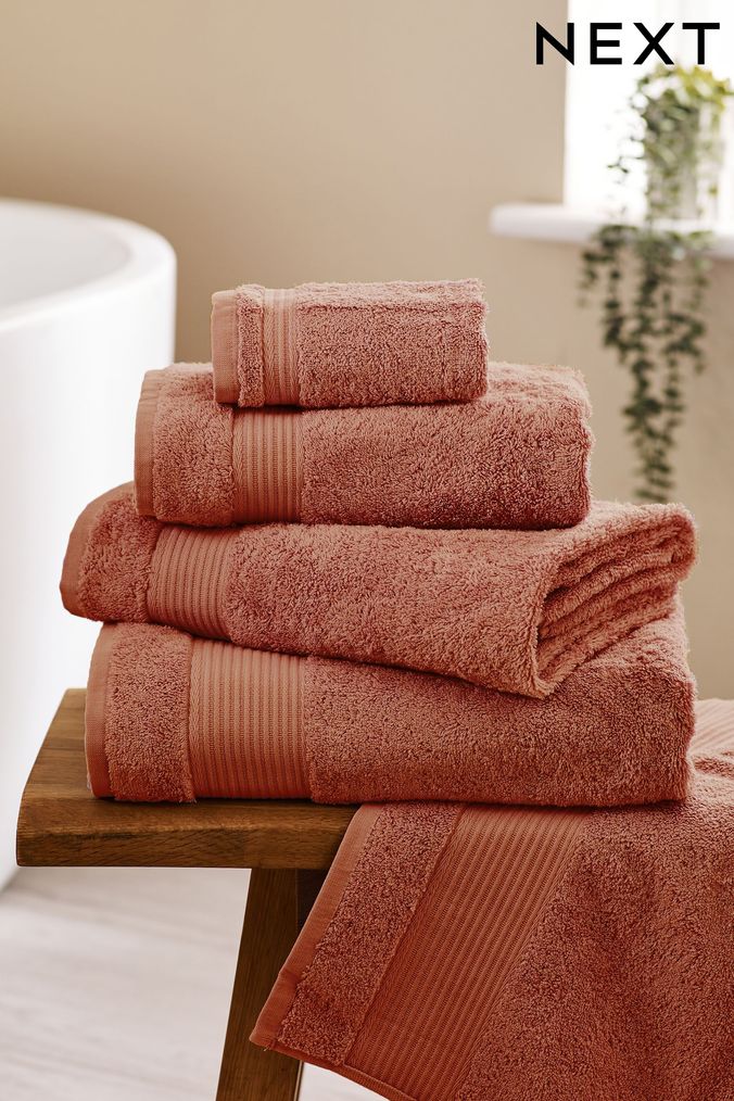 Burnt sales orange towels