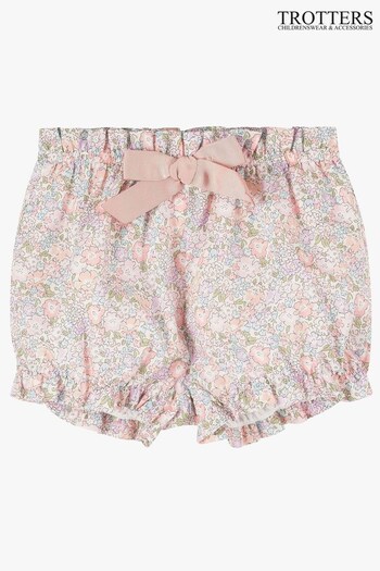 Trotters London Little Pink Liberty Michelle Cotton Bloomers (D50154) | £45