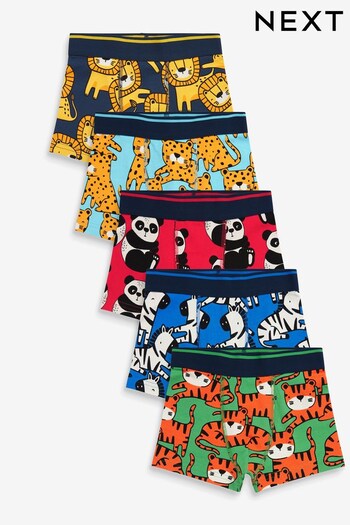 Bright Animals Trunks 5 Pack (1.5-12yrs) (D50202) | £15 - £17