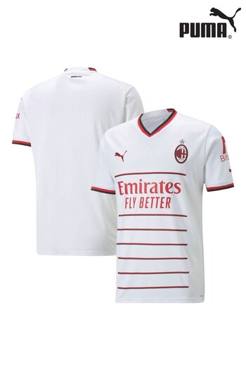 Puma White AC Milan Away Football Shirt 2022-23 (D50238) | £70