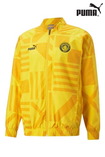 Puma Yellow Manchester City Pre Match Jacket (D50255) | £80