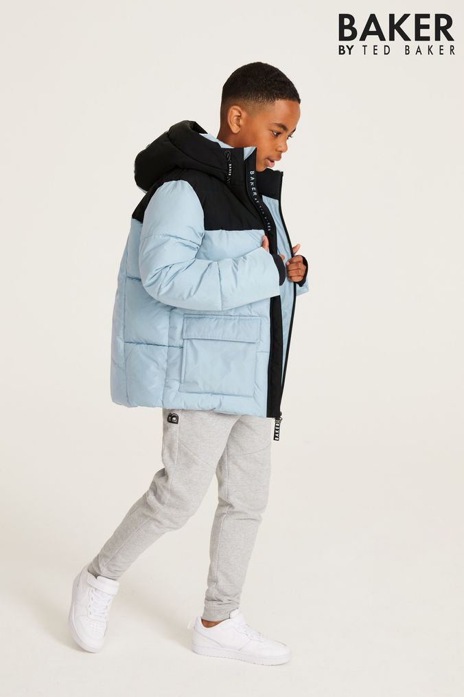 Buy Older Boys Baker by Ted Baker Hooded Coats Blue Online Next UK