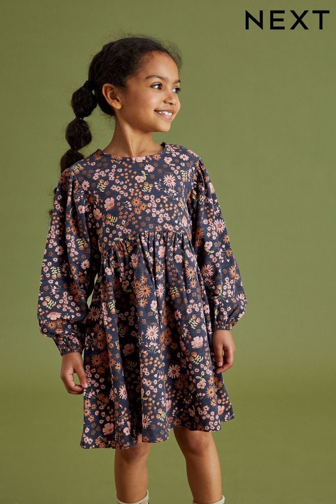 Girls long sleeve sales jersey dress