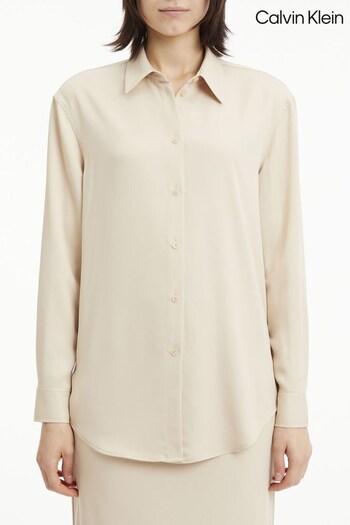 Calvin Klein White Recycled Cdc Relaxed Shirt (D50847) | £130