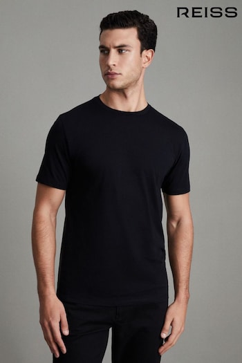Reiss Black Bless Crew Neck T-Shirt (D50927) | £28