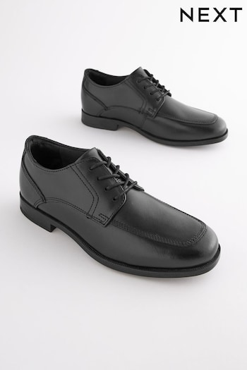 Black School Leather Shoes (D51400) | £34 - £44