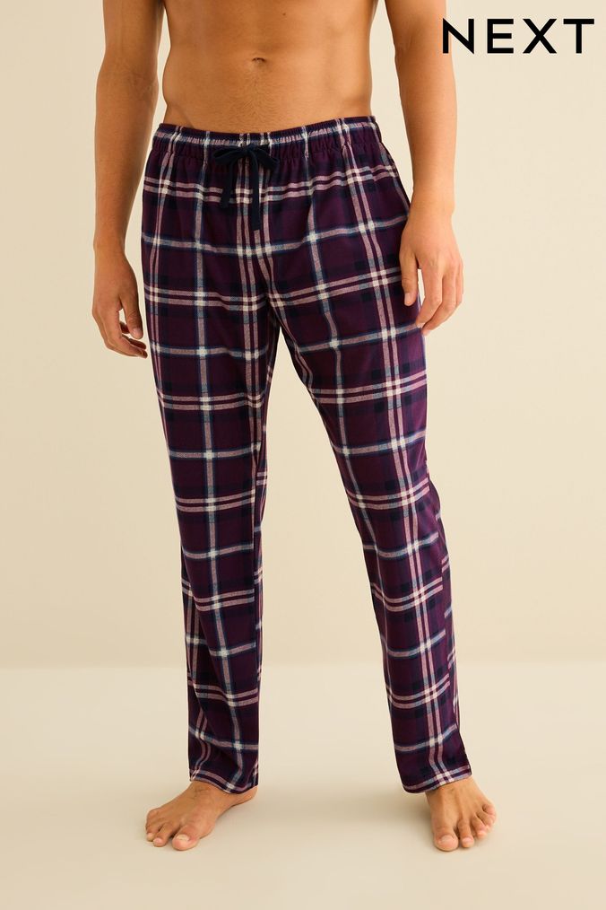 Mens red on sale plaid joggers