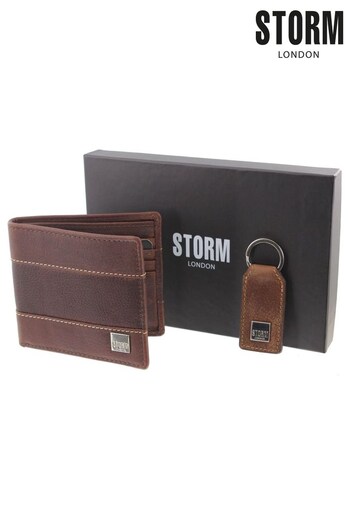 Storm Hyde Leather Wallet & Keyring Set (D51675) | £35
