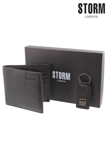 Storm Regency Leather Wallet & Keyring Set (D51676) | £35