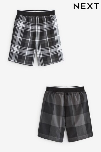 Black/White 2 Pack Shorts Pyjamas (6-16yrs) (D51684) | £12 - £16
