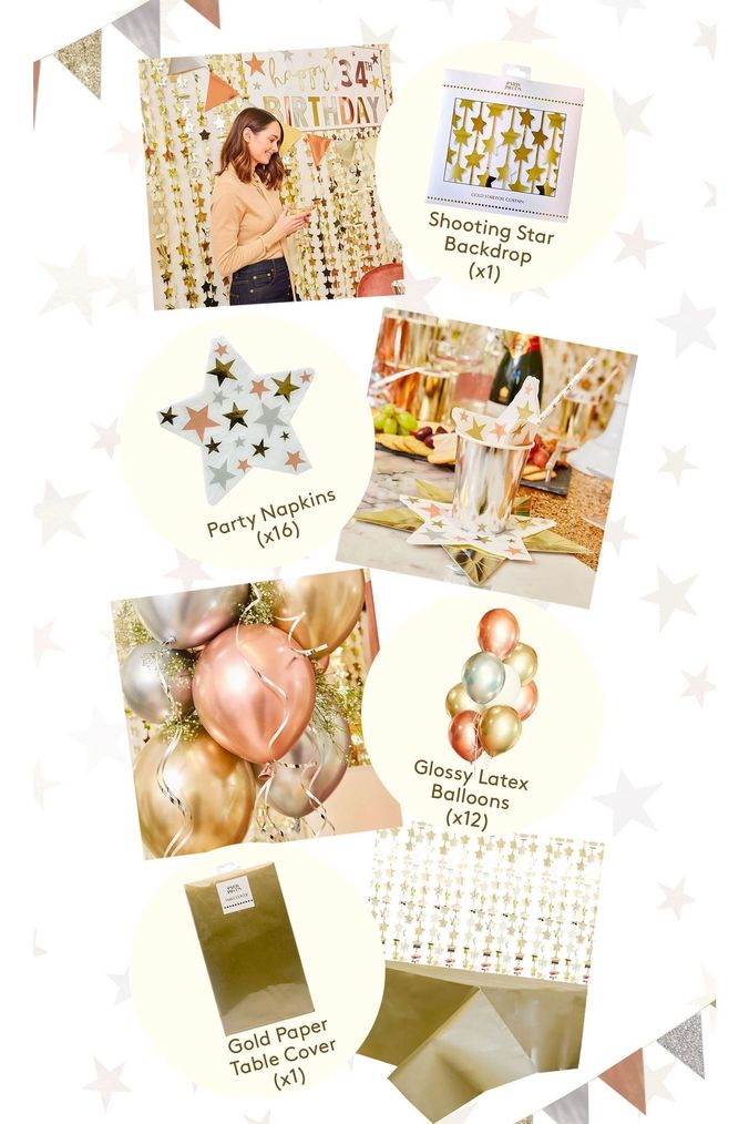 Party Pieces Mixed Metallics Party Set (D51686) | £22