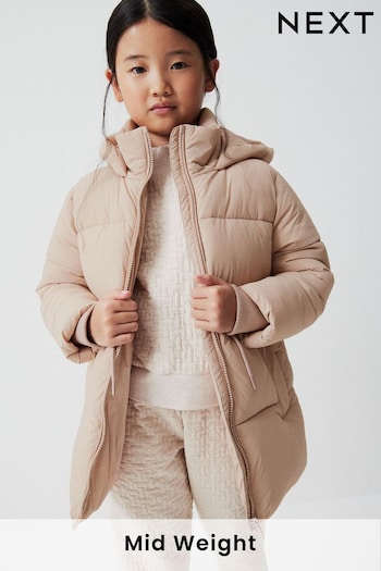 Pale Pink Shower Resistant Padded Coat (3-16yrs) (D51861) | £32 - £42