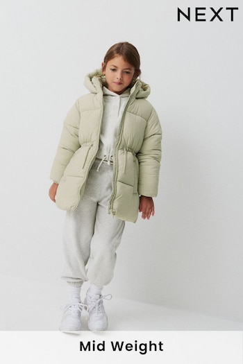 Mint Green Shower Resistant Padded Coat (3-16yrs) (D51862) | £32 - £42