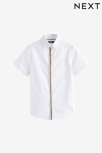 White Tipped Collar Shirt (3-16yrs) (D51896) | £15 - £20