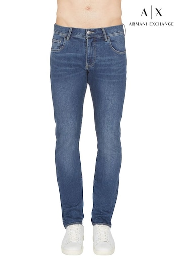 Armani CZY Exchange Mens Denim Lightwash J13 Slim Fit Jeans (D52046) | £115