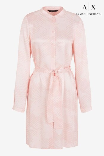 Armani Exchange Pink Shirt Dress (D52068) | £190