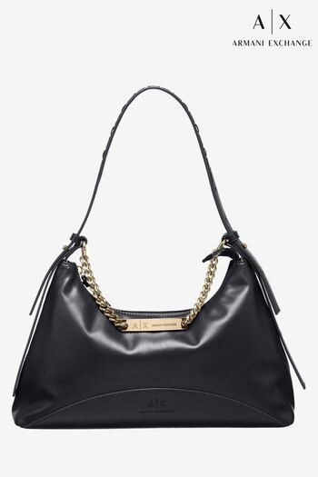 Armani Exchange Black Eve Shoulder Bag (D52112) | £150