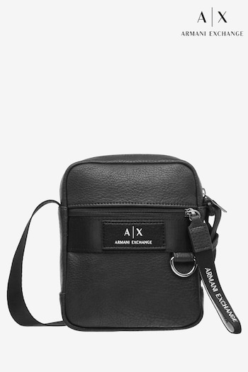 Armani Exchange Textured Coss-Body Black Bag (D52127) | £100