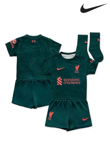 Nike Cinzento White Liverpool Third Stadium Kit (D52153) | £50