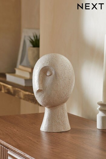 Cream Marble Effect Head Sculpture (D52163) | £24