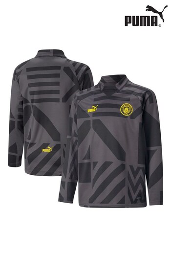 Puma III Black Manchester City Pre Match Sweatshirt (D52258) | £50