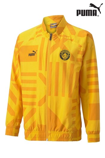 Puma Yellow Manchester City Pre Match Jacket (D52261) | £60