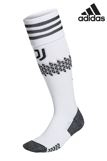 adidas White Juventus Home 2022-23 Football Socks (D52368) | £20