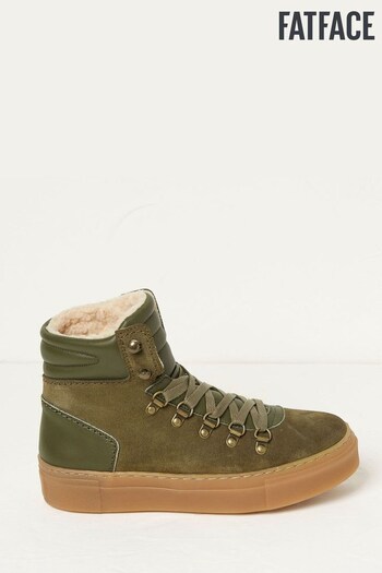 FatFace Green Georgie Hybrid Hiker Ankle Boots (D52624) | £79
