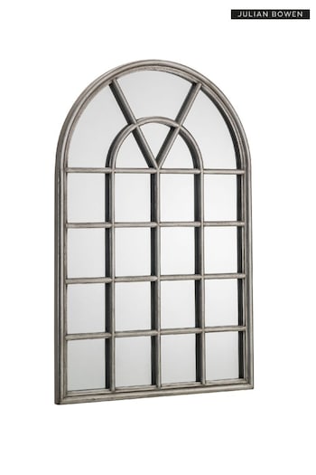 Julian Bowen Pewter Grey Opus Window Mirror (D52697) | £149