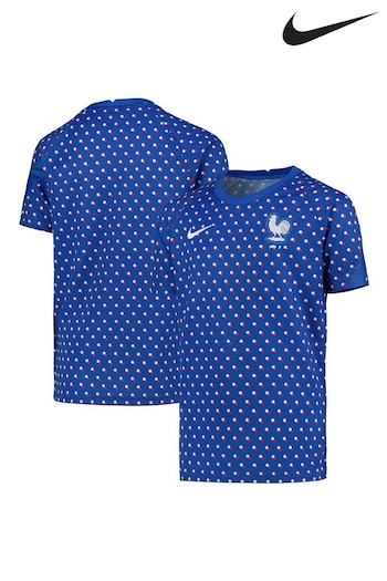 Nike Blue France Pre-Match Top (D52757) | £55