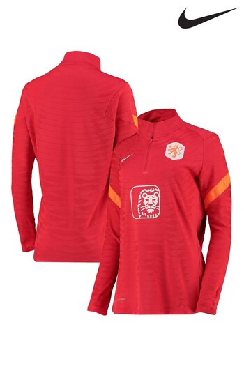Nike Red Netherlands Women's Nike Dri-FIT ADV Soccer Drill Top (D52764) | £100