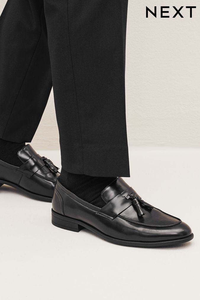Buy Men s Black Loafer Shoes Formal Footwear Online Next UK