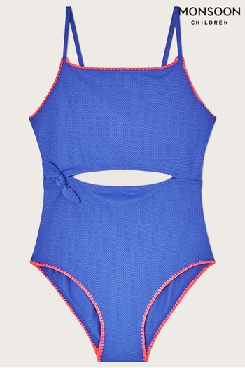 Monsoon Blue Cut-Out Swimsuit (D53015) | £22 - £24