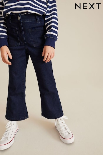 Inky Denim Blue Flare long-puff Jeans (3-16yrs) (D53110) | £16 - £21