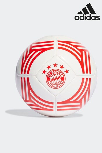 adidas White Sport Performance Adult FC Bayern Home Club Football (D53139) | £20