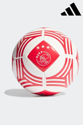 adidas White Ajax Football (D53175) | £20