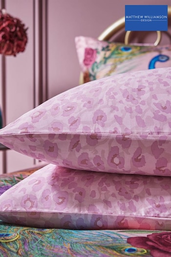 Matthew Williamson Set of 2 Pink Xanadu Cotton Oxford Pillowcases (D53180) | £25