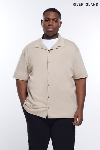 River Island Natural Big & Tall Regular Fit Shirt (D53399) | £20