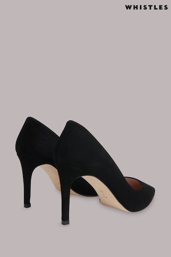 Whistles Corie Suede Black Heeled Pumps (D53440) | £139