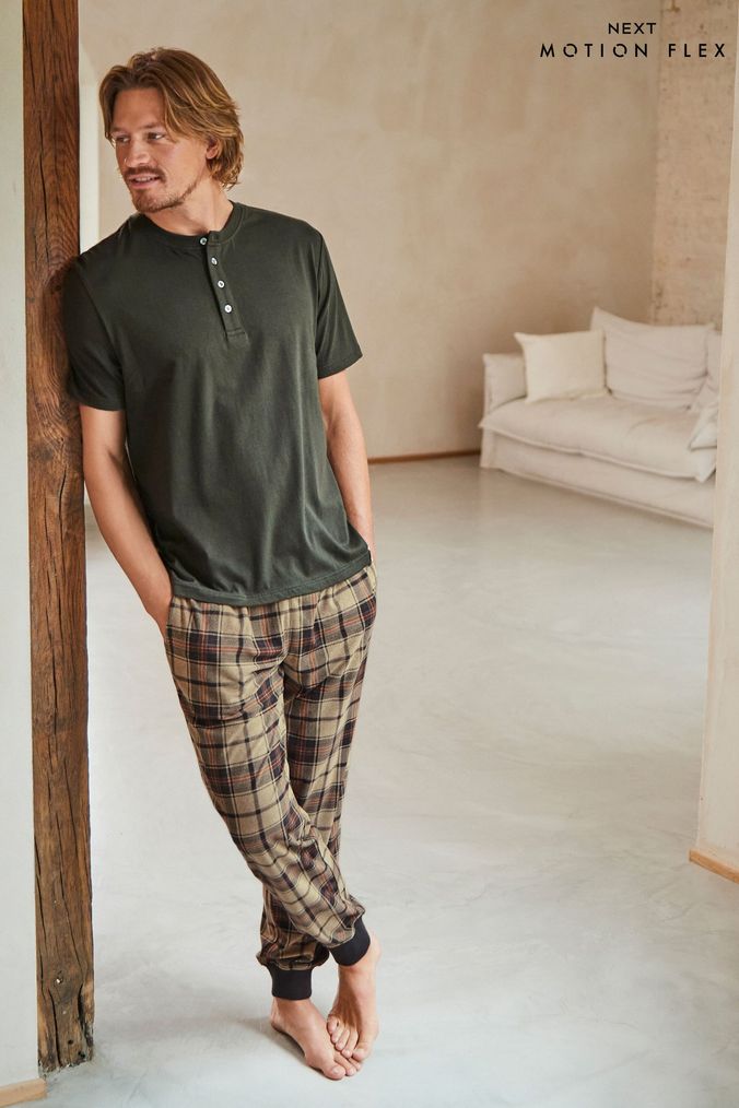 Buy Men s Cuffed Nightwear Online Next UK